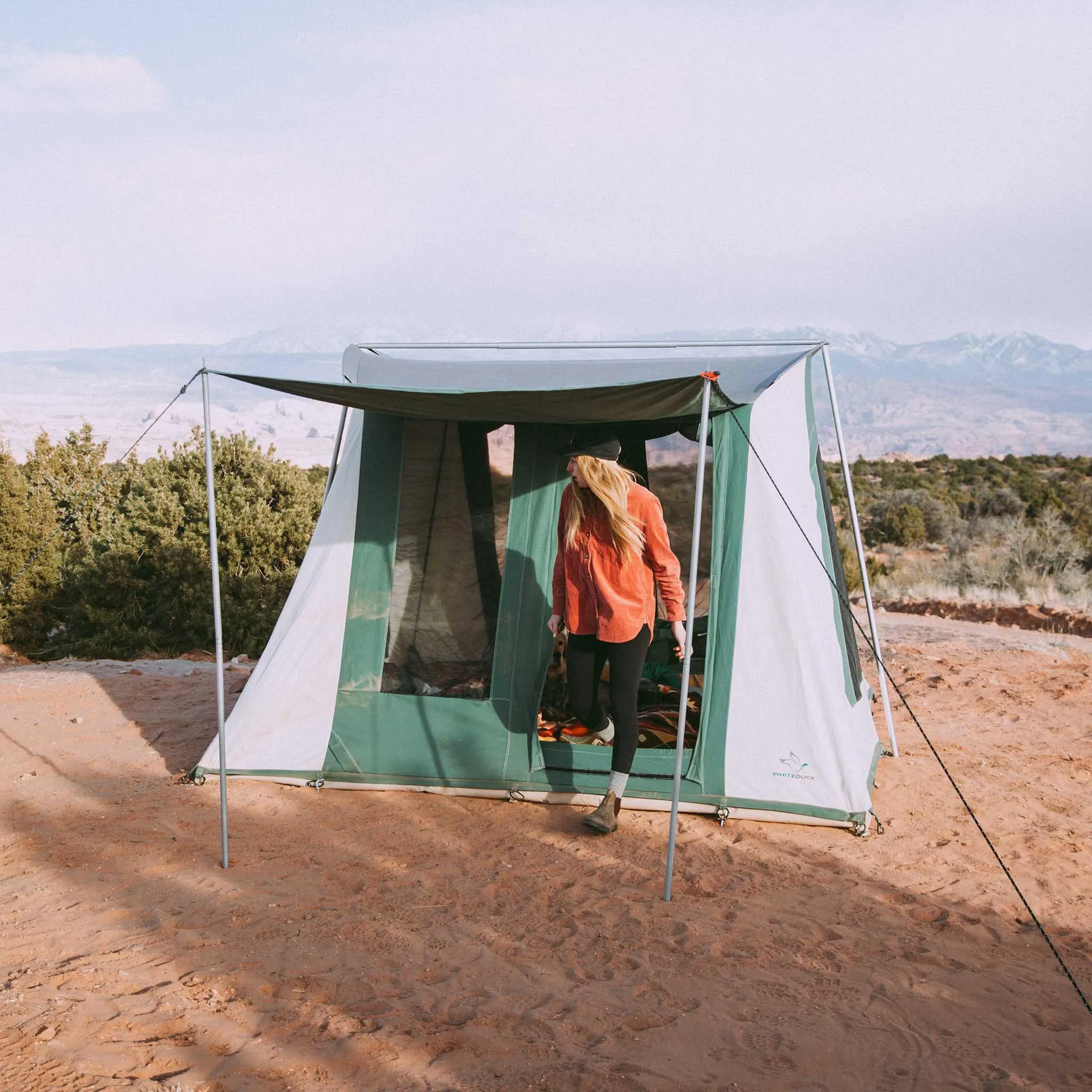 10'x10' Prota Canvas Tent, Deluxe