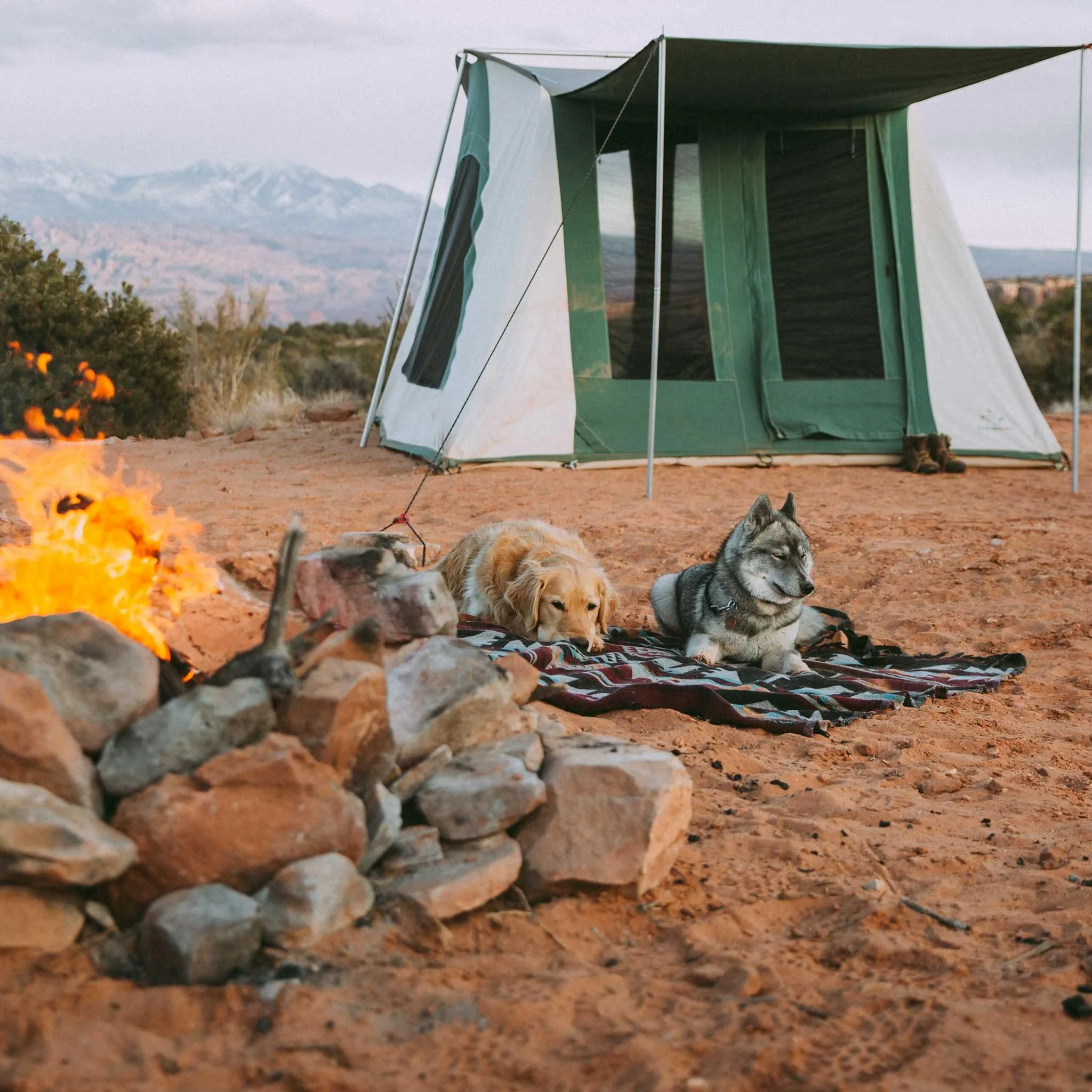 10'x10' Prota Canvas Tent, Deluxe