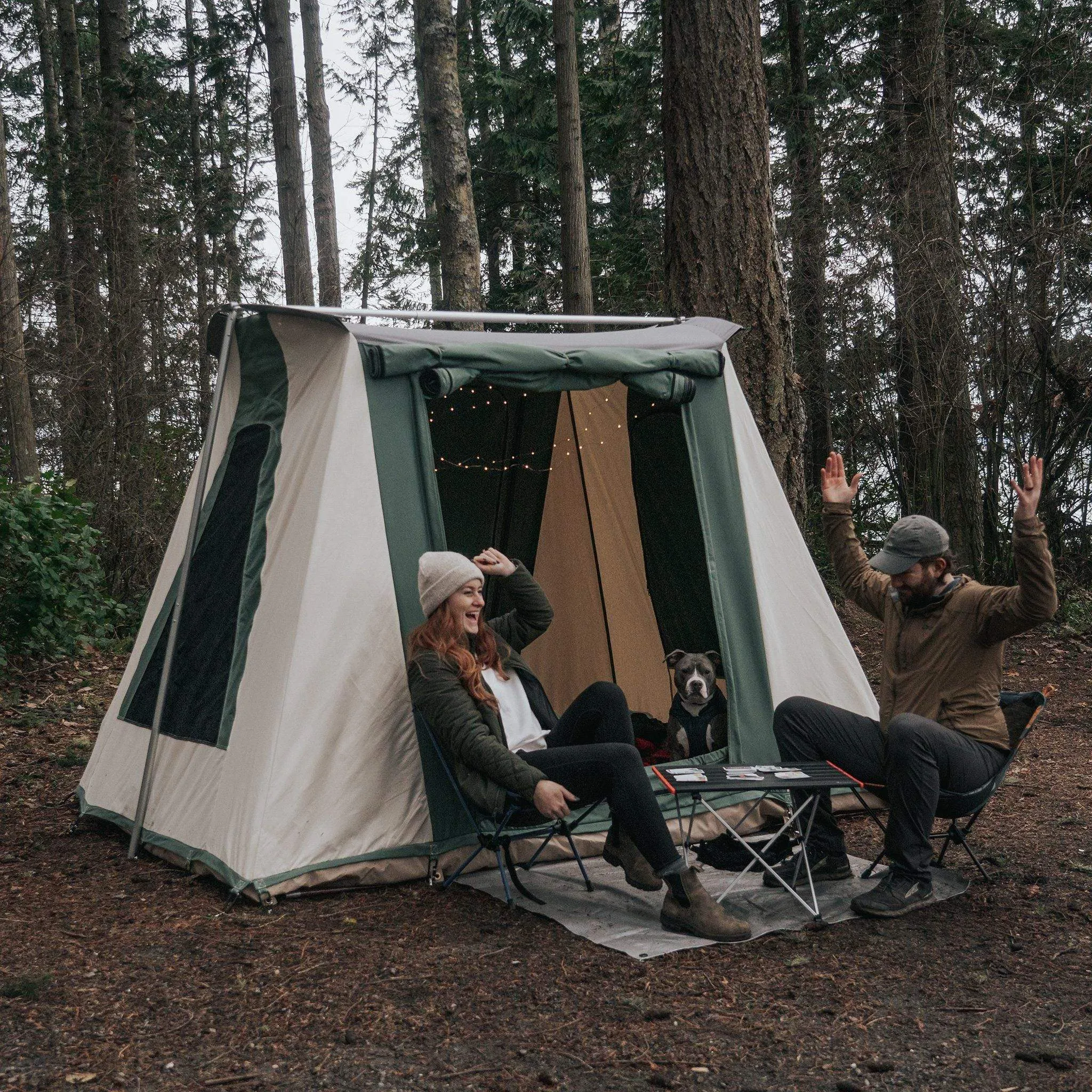 7'x9' Prota Canvas Cabin Tent, Deluxe