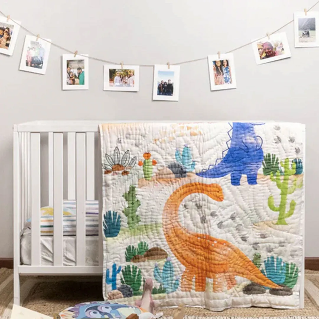 A World Before Time Baby Quilt