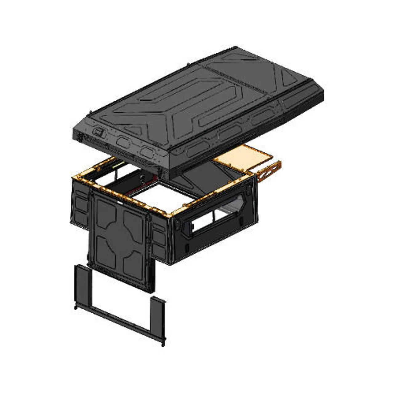 Alu-Cab ModCAP Camper for Mid-Size Trucks 5' Bed