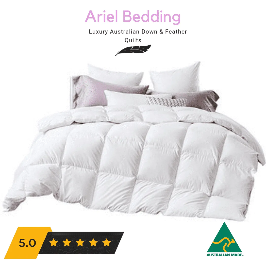 Ariel Bedding 80% Duck Down 20% Duck Feather Quilt