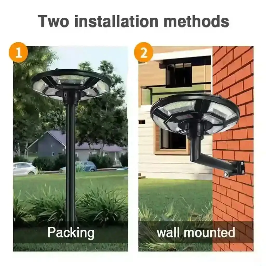 Best UFO Street Light Solar LED Decorative Lamps With Motion Sensor For Outdoor (150W, Cool White)(Renewed)