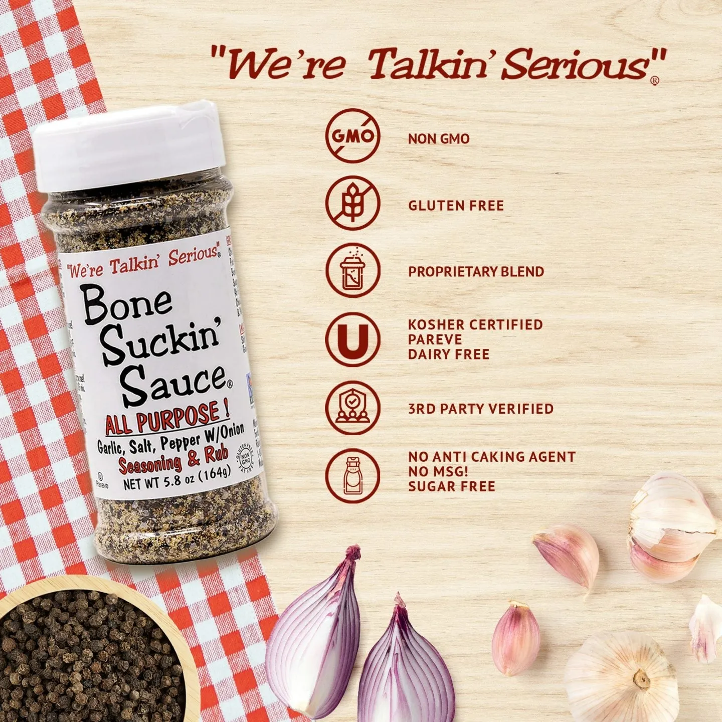 Bone Suckin' All Purpose Seasoning Rub 5.8 oz