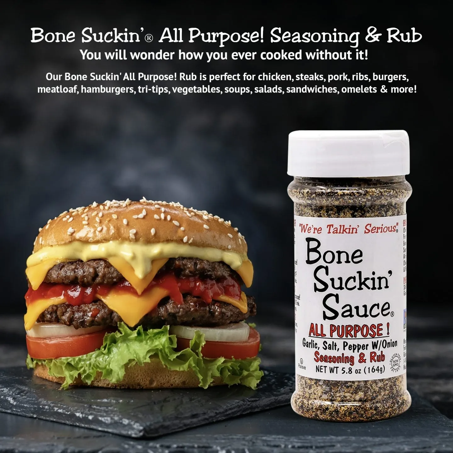 Bone Suckin' All Purpose Seasoning Rub 5.8 oz