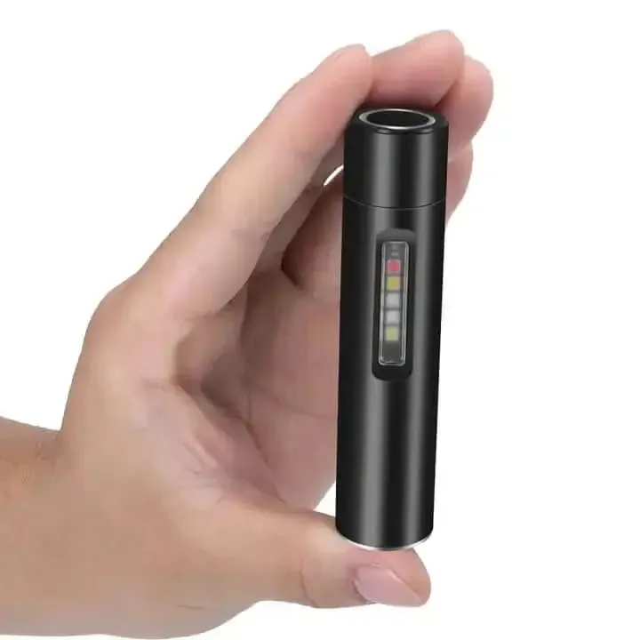 BORUiT Mini Portable Type-C Rechargeable Lanterna Aluminum UV Flashlight IP65