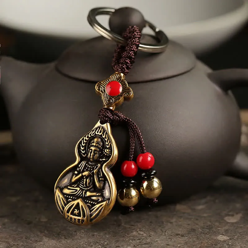 Buddha Stones  Mahasthamaprapta Bodhisattva Buddha Blessing Keychain