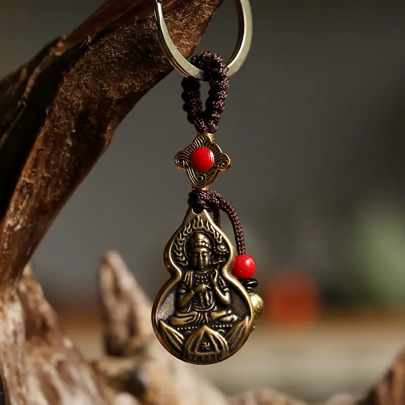 Buddha Stones  Mahasthamaprapta Bodhisattva Buddha Blessing Keychain