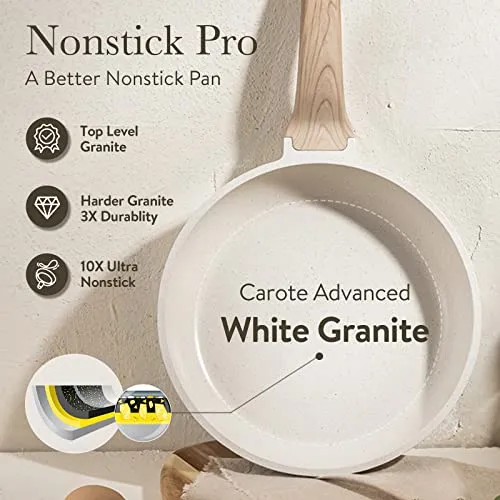 CAROTE Nonstick Pots and Pans Set (New)