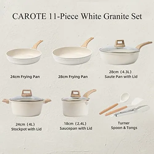 CAROTE Nonstick Pots and Pans Set (New)