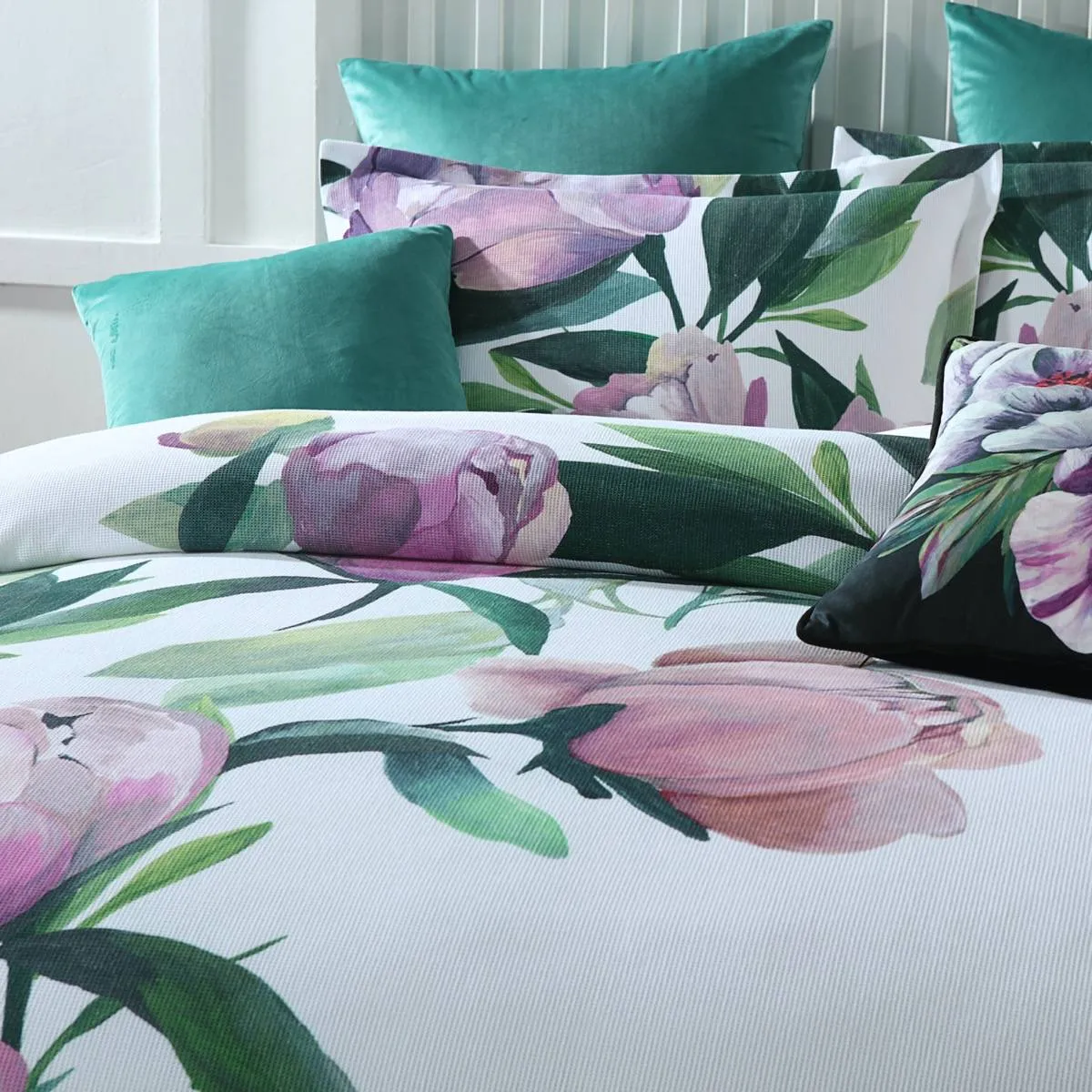 Charmaine White Quilt Cover Set by Bianca