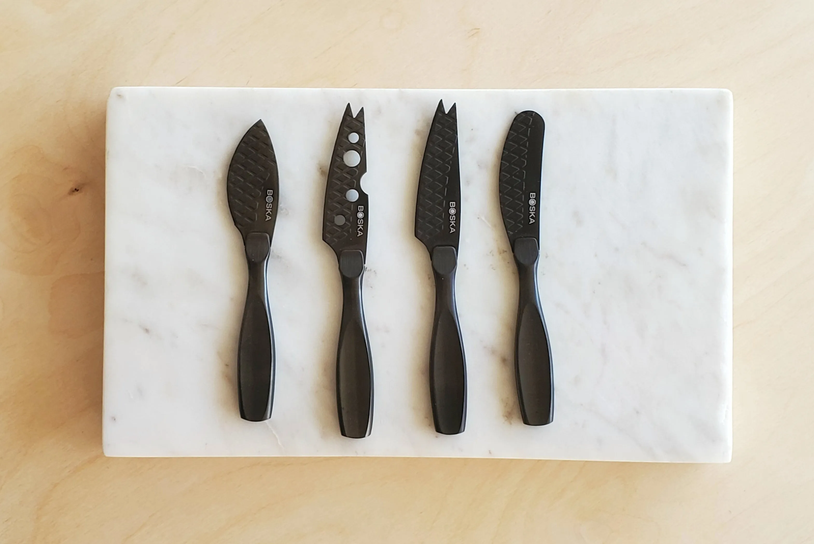 Cheese Knives  Mini Set of 4 in Black