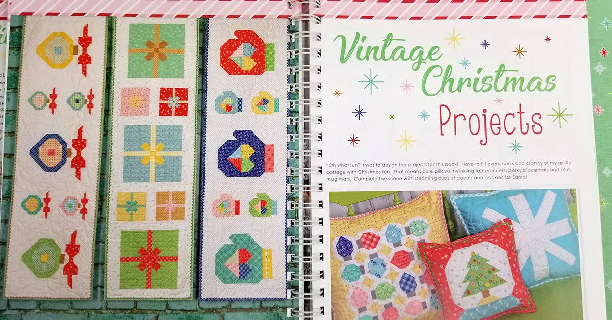 CLEARANCE PATTERN BOOK, Vintage Christmas by Lori Holt of Bee in My Bonnet (SOLD AS IS)