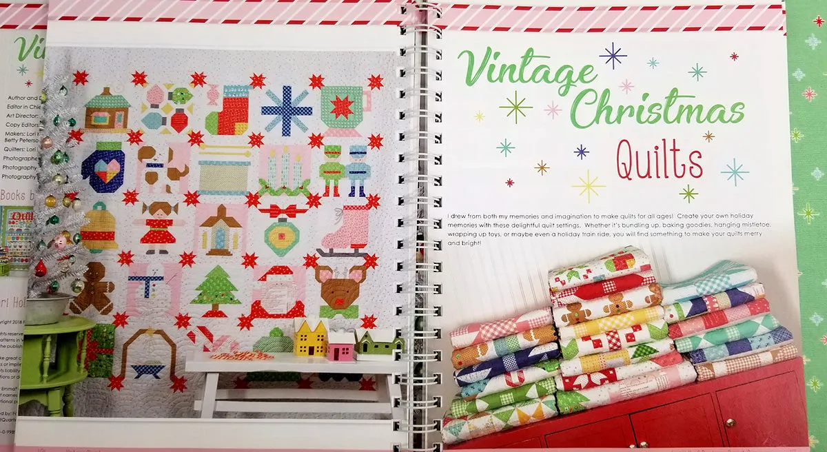 CLEARANCE PATTERN BOOK, Vintage Christmas by Lori Holt of Bee in My Bonnet (SOLD AS IS)