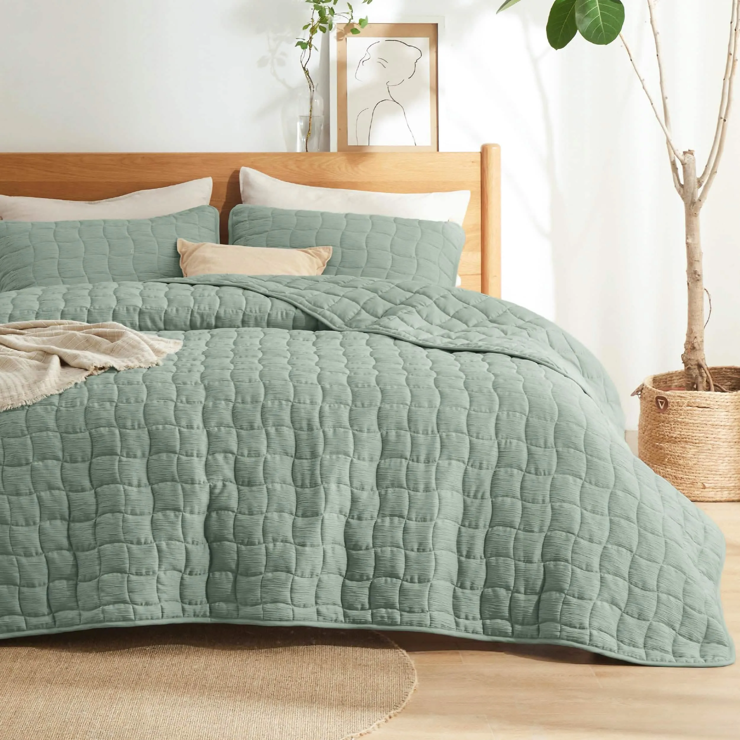 Faux Gauze Quilt Set Square