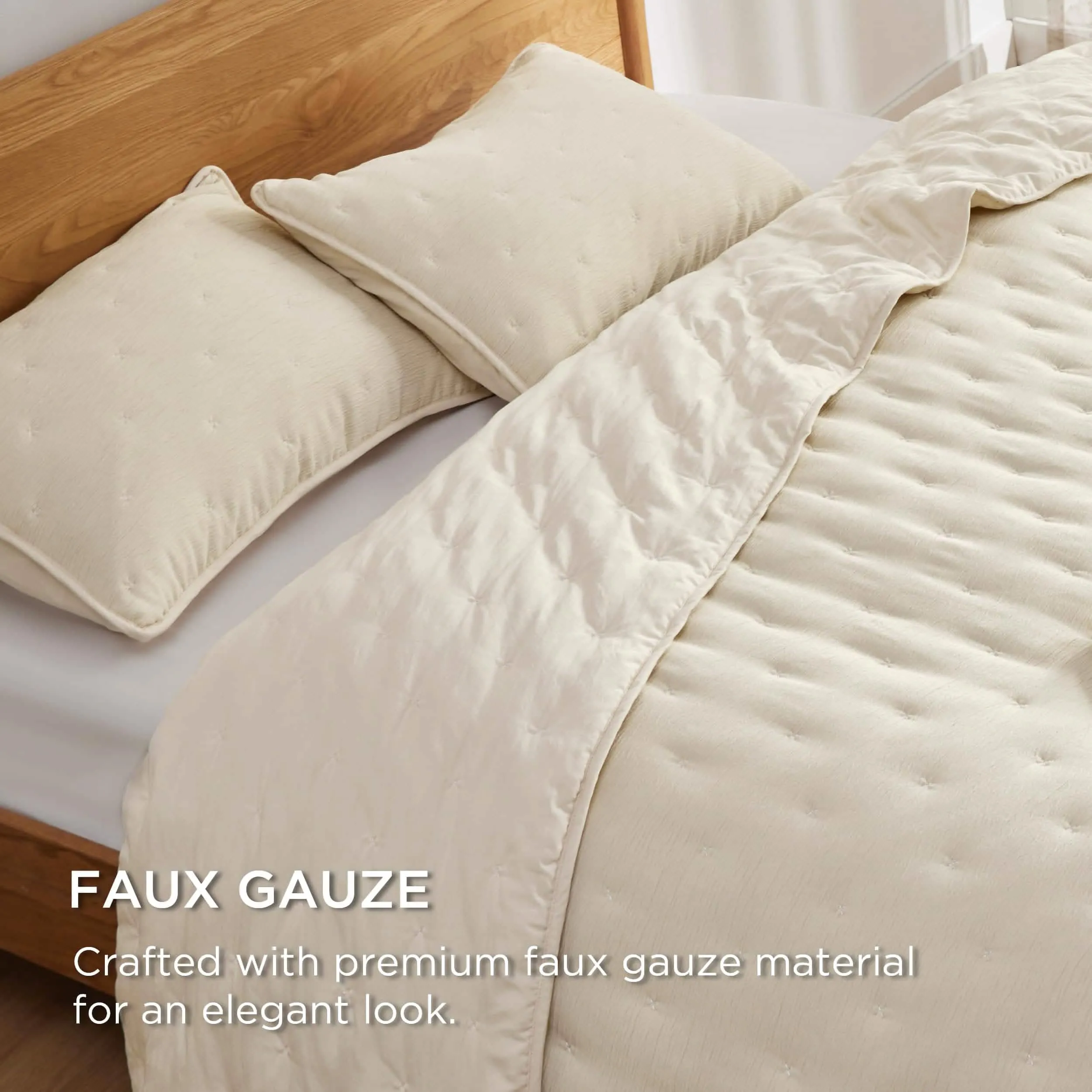 Faux Gauze Quilt Set Square