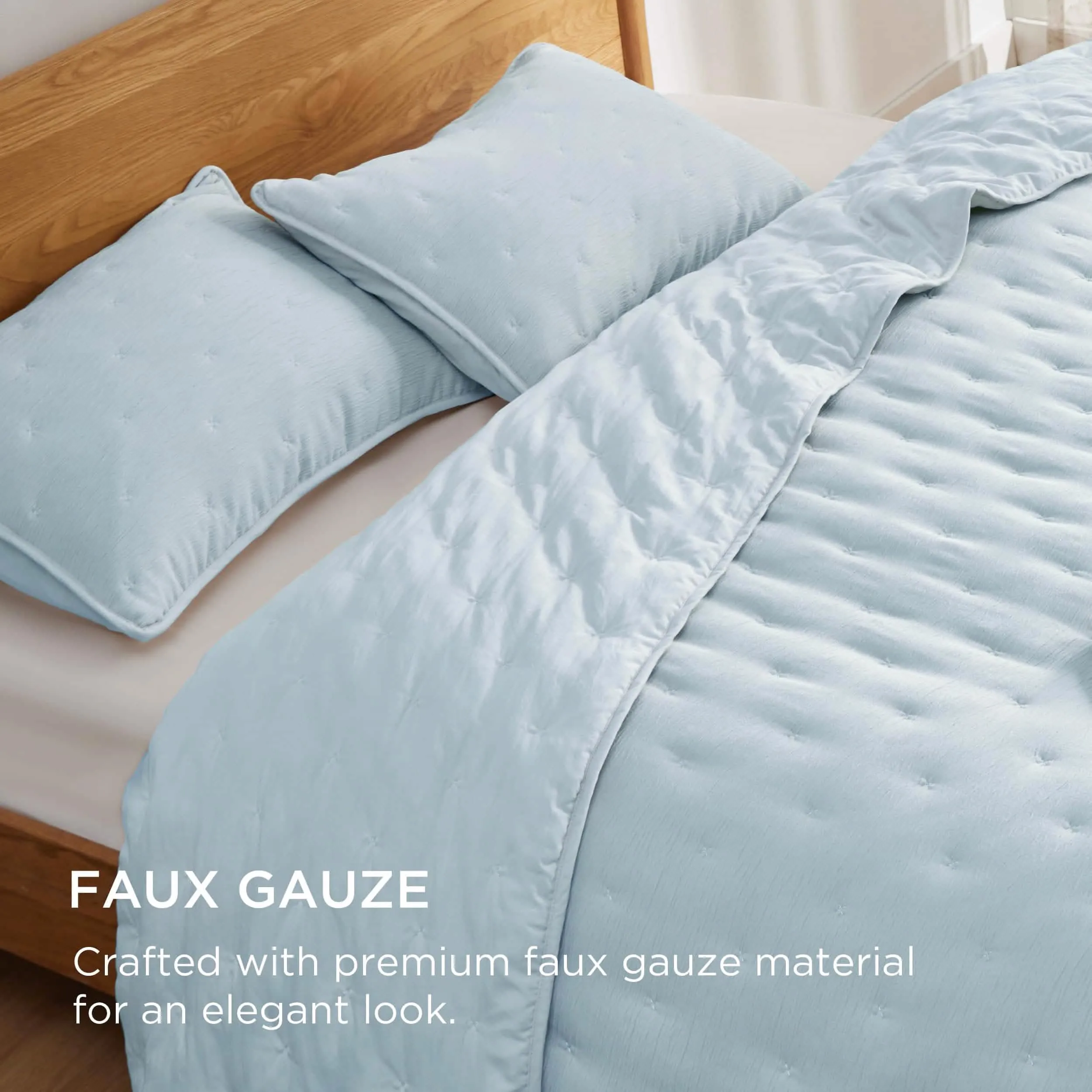 Faux Gauze Quilt Set Square