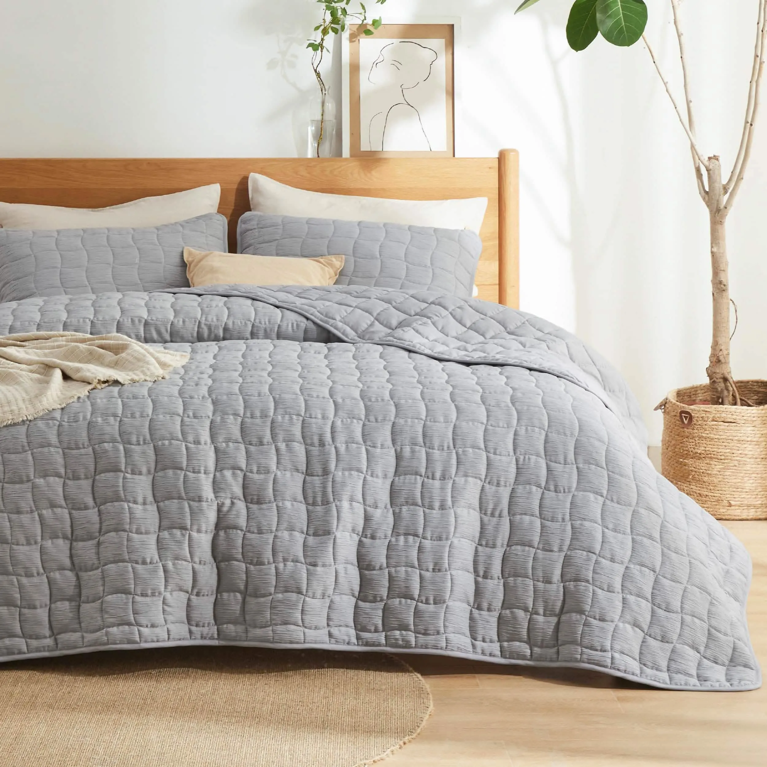 Faux Gauze Quilt Set Square