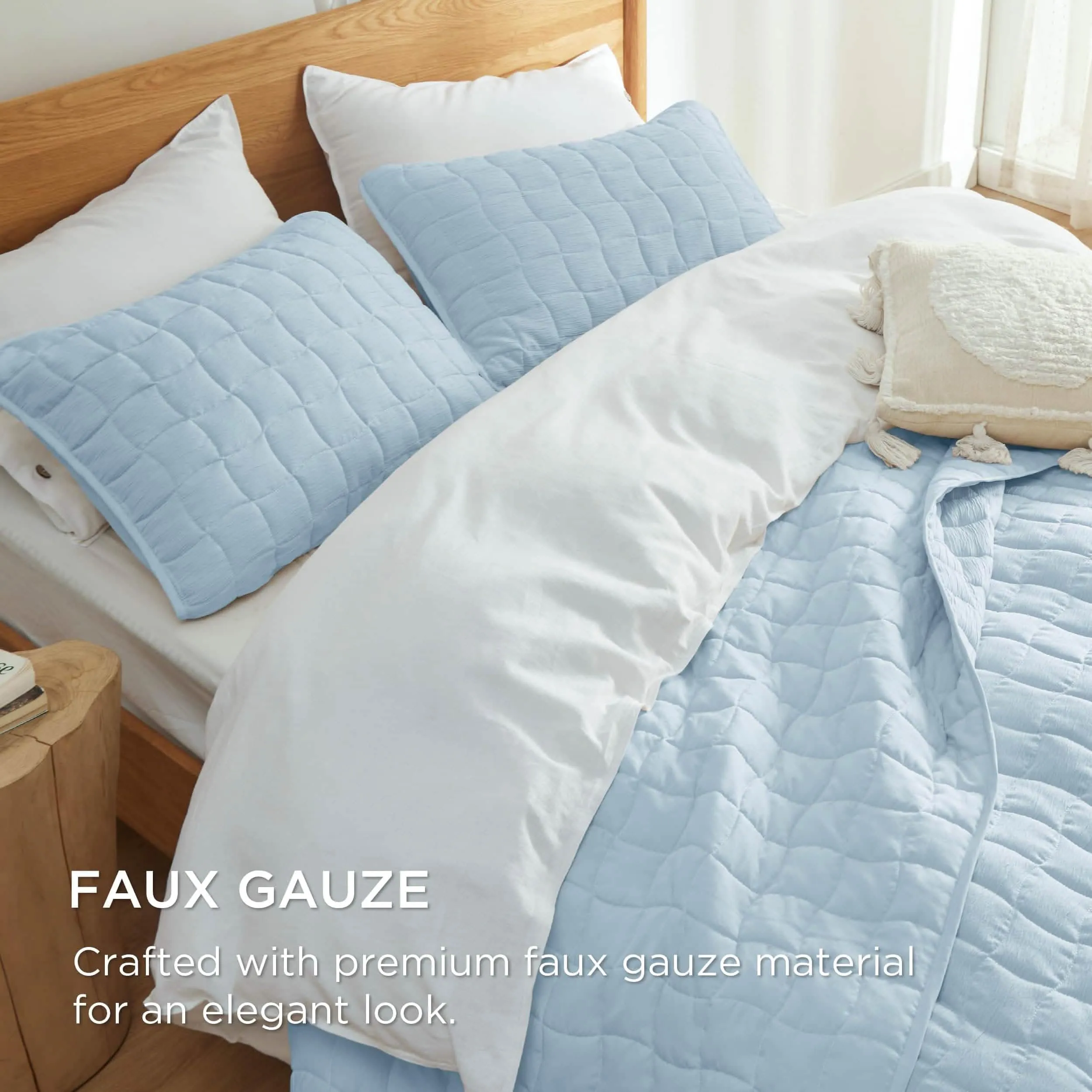 Faux Gauze Quilt Set Square