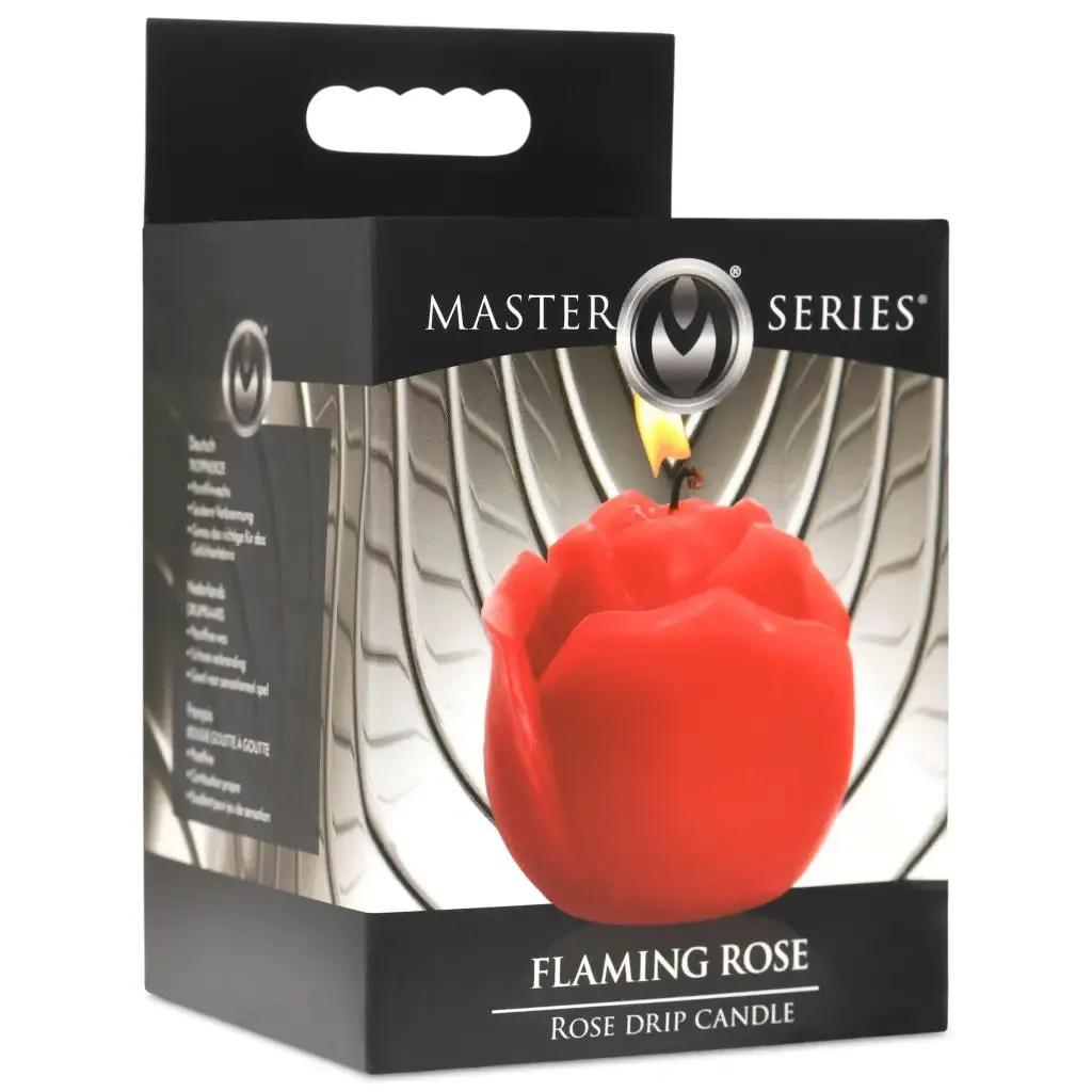 Flaming Rose Drip Candle