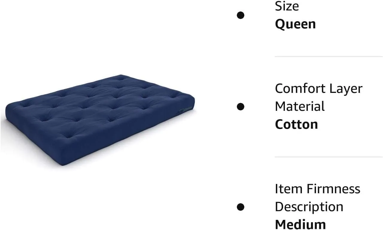 H B MSALA (DEVICE) Soft Cotton Coffee Color Quilt | Foldable Light Weight Filled Single Firm Cotton Quilt Mattress| Gadda (3 x 6 ft or 72 x 36 Inches, Border) (Navy Blue)