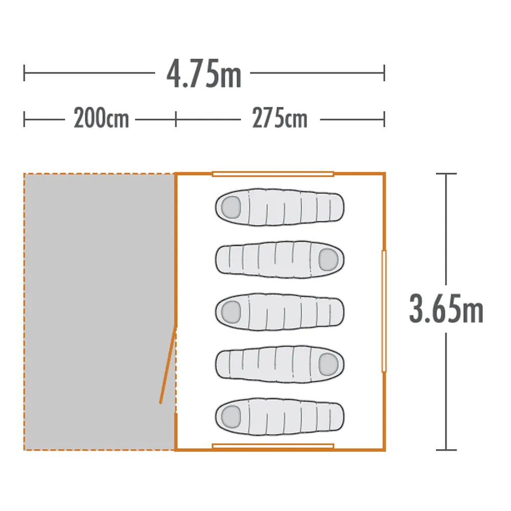 Kiwi Camping Kakapo 5 Canvas Tent