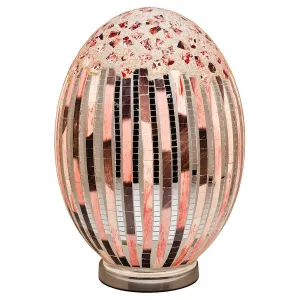 Large Mosaic Art Deco Egg Lamp