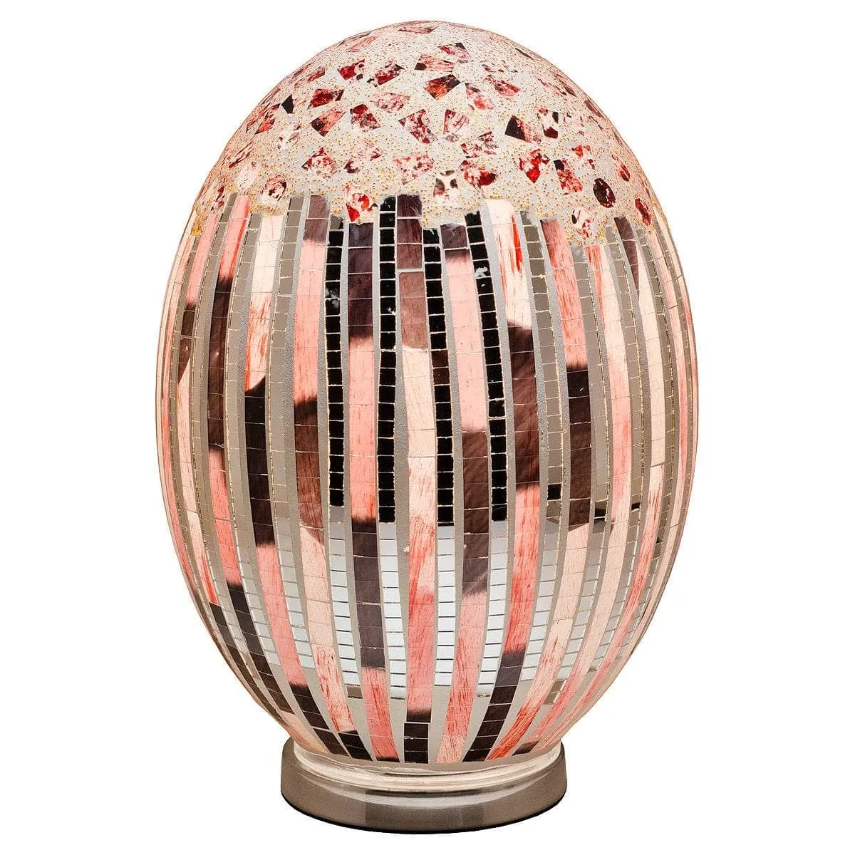 Large Mosaic Art Deco Egg Lamp