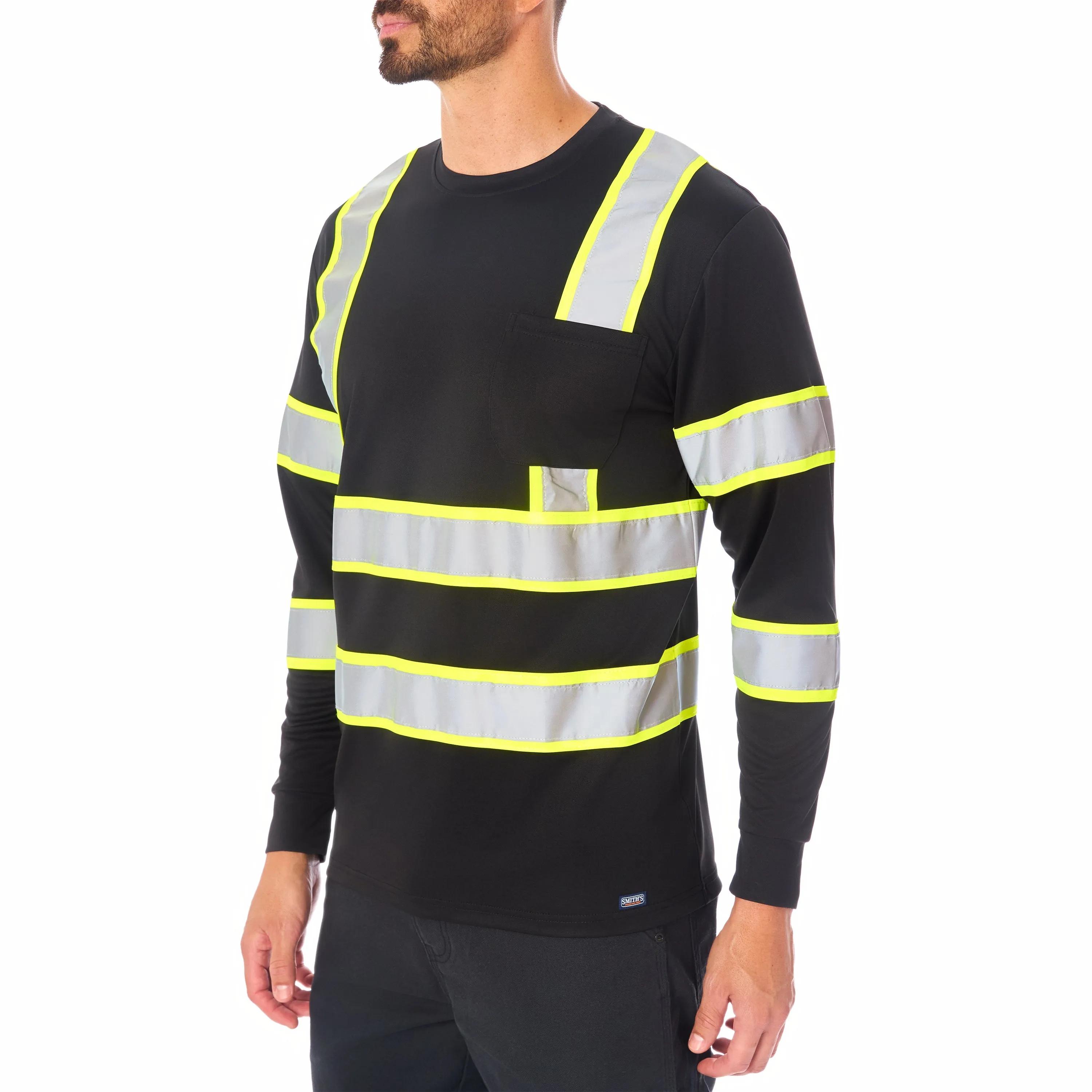 LONG SLEEVE HIGH VISIBILITY REFLECTIVE SAFETY TEE