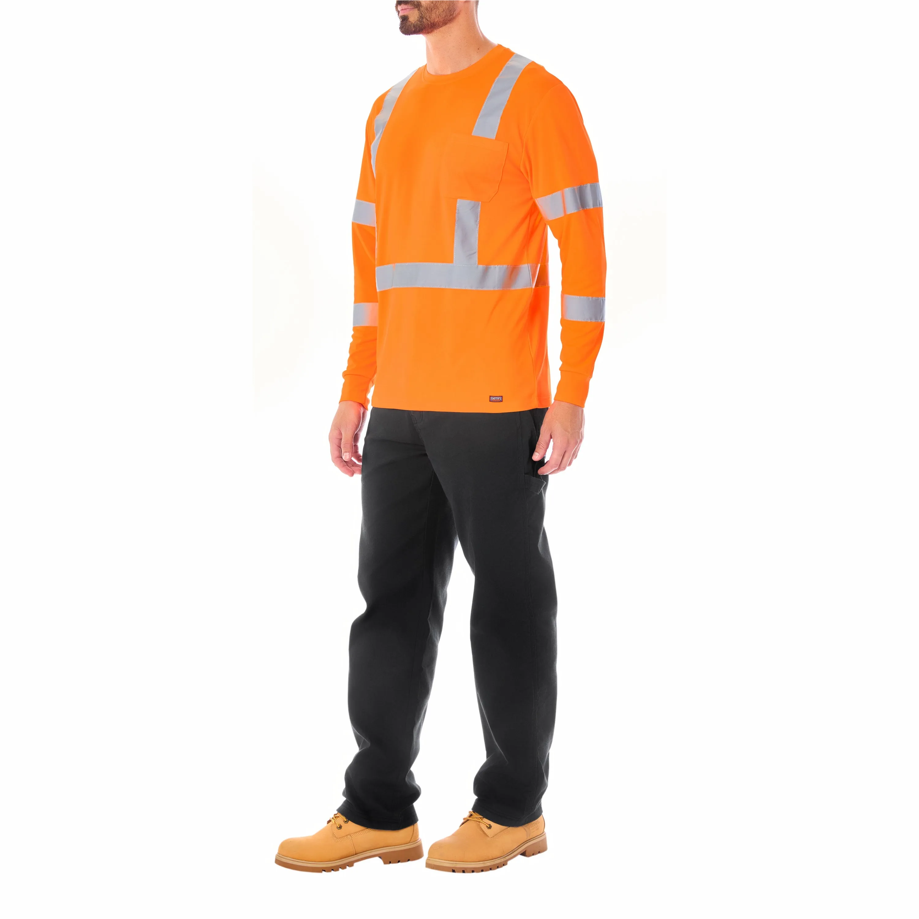 LONG SLEEVE HIGH VISIBILITY REFLECTIVE SAFETY TEE