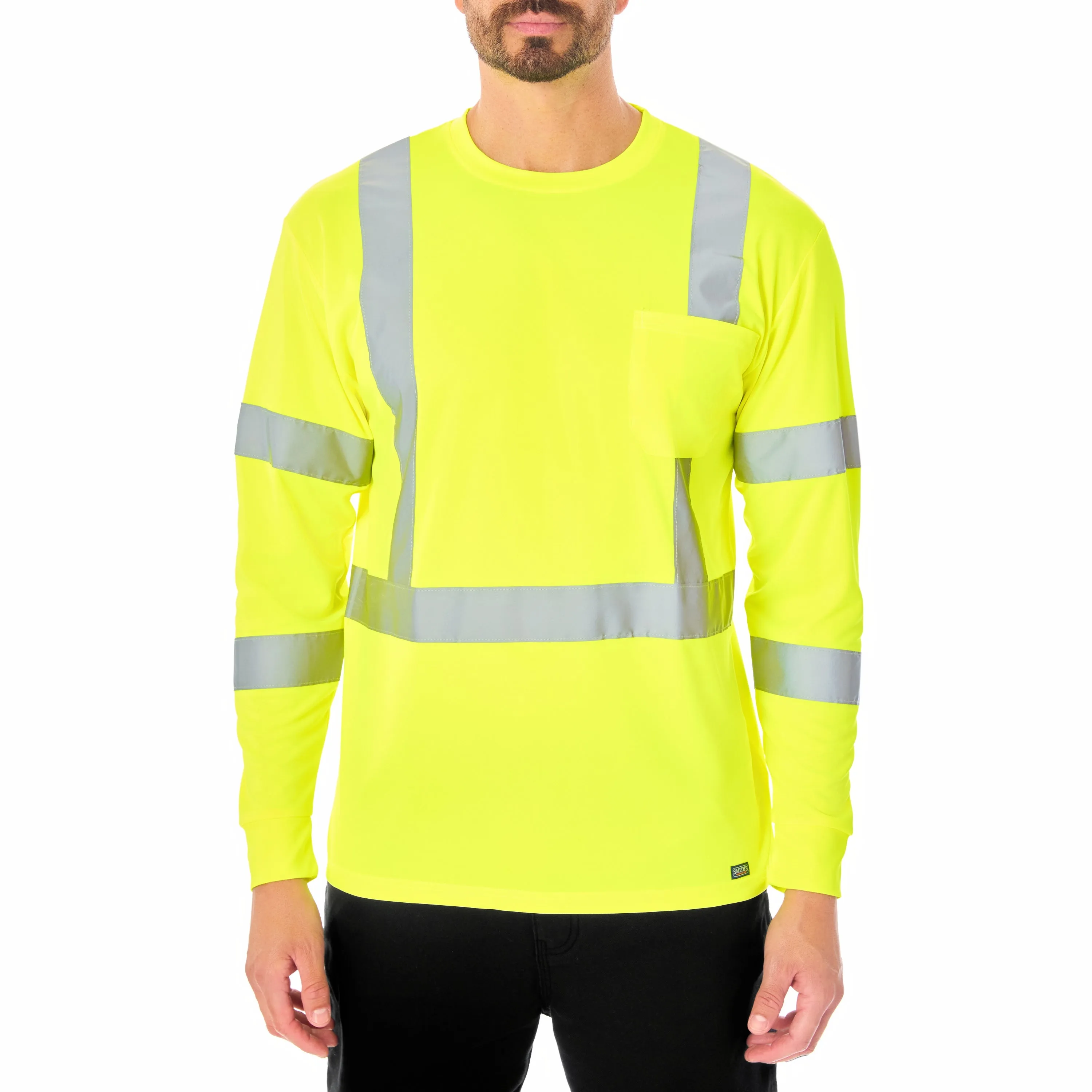 LONG SLEEVE HIGH VISIBILITY REFLECTIVE SAFETY TEE