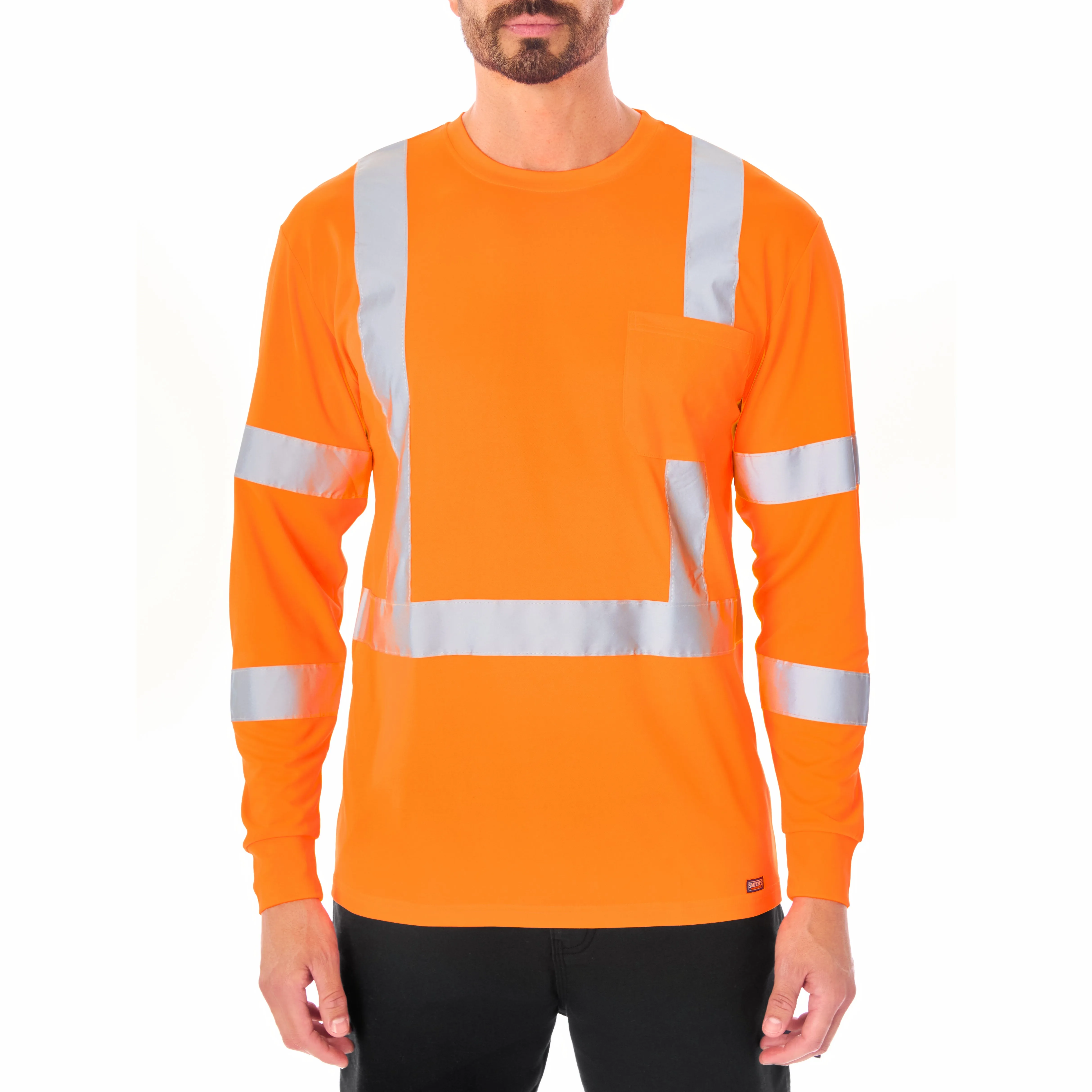 LONG SLEEVE HIGH VISIBILITY REFLECTIVE SAFETY TEE