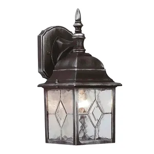 Malmo Lead Effect Lantern - Black