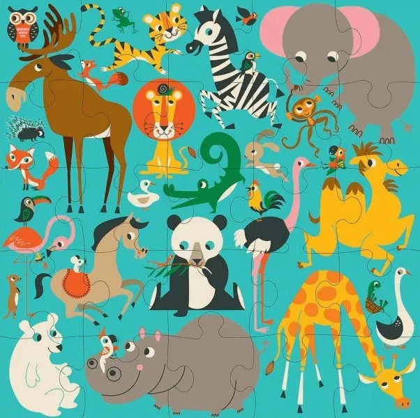 Mudpuppy Animals Of The World Jumbo Puzzle