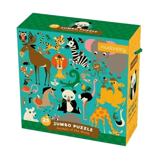 Mudpuppy Animals Of The World Jumbo Puzzle