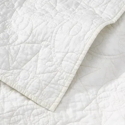 New - Full/Queen Early Rising Sun Quilt Cream - Opalhouse designed with Jungalow