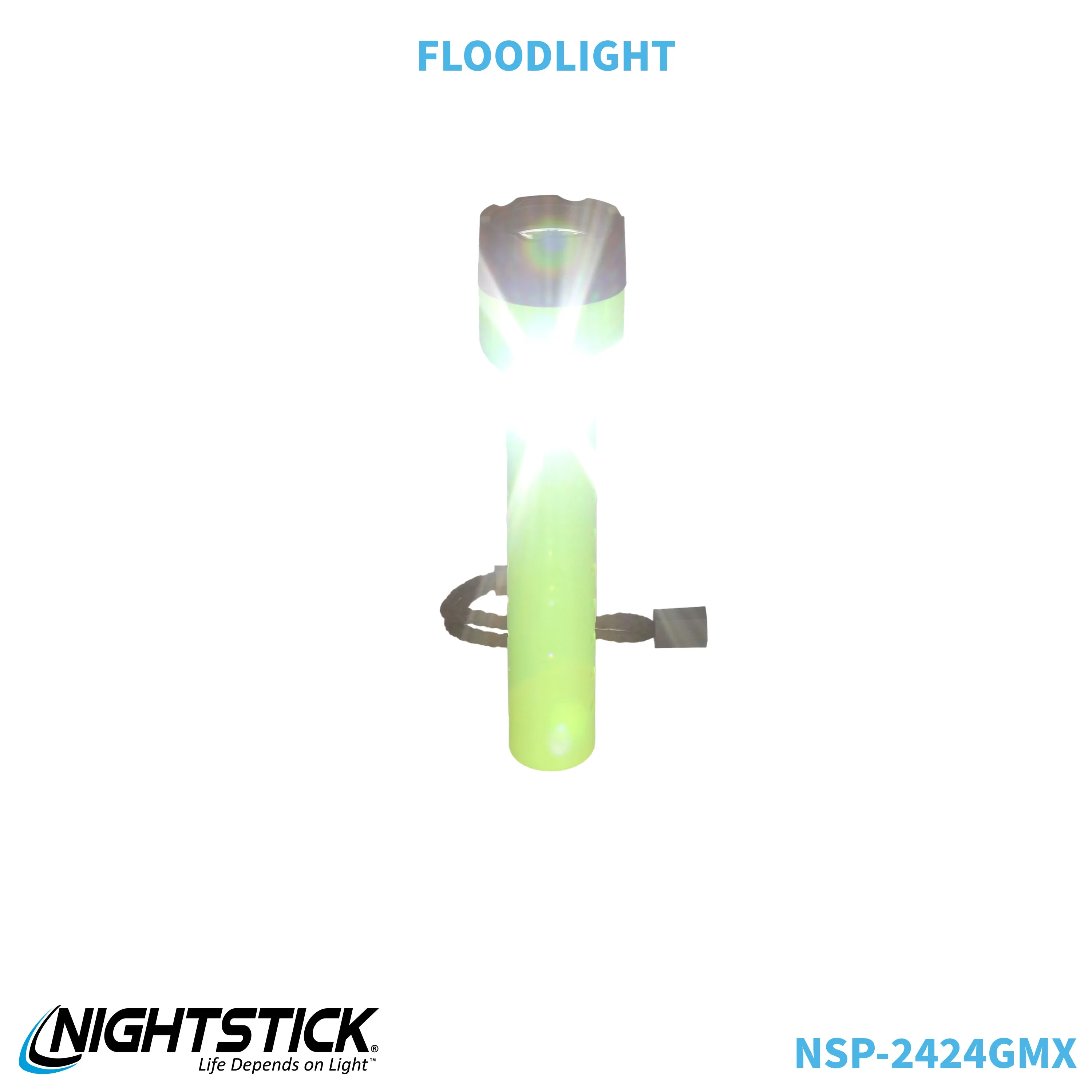 NSP-2424GMX: Dual-Light Flashlight w/Dual Magnets - 3 AA