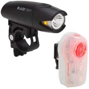 P-Bike Hl/Tl Pkg,Blaze 150 Sl Sperflsh Trbo Lght Set Blaze 150 Sl & Superflash Turbo Light Set Planet Bike Lights