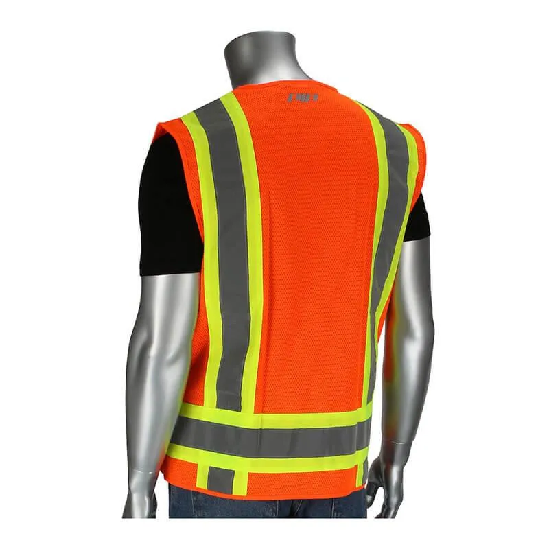 PIP ANSI Type R Class 2 Mesh Breakaway Surveyors Vest 302-0505