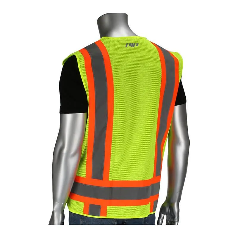 PIP ANSI Type R Class 2 Mesh Breakaway Surveyors Vest 302-0505