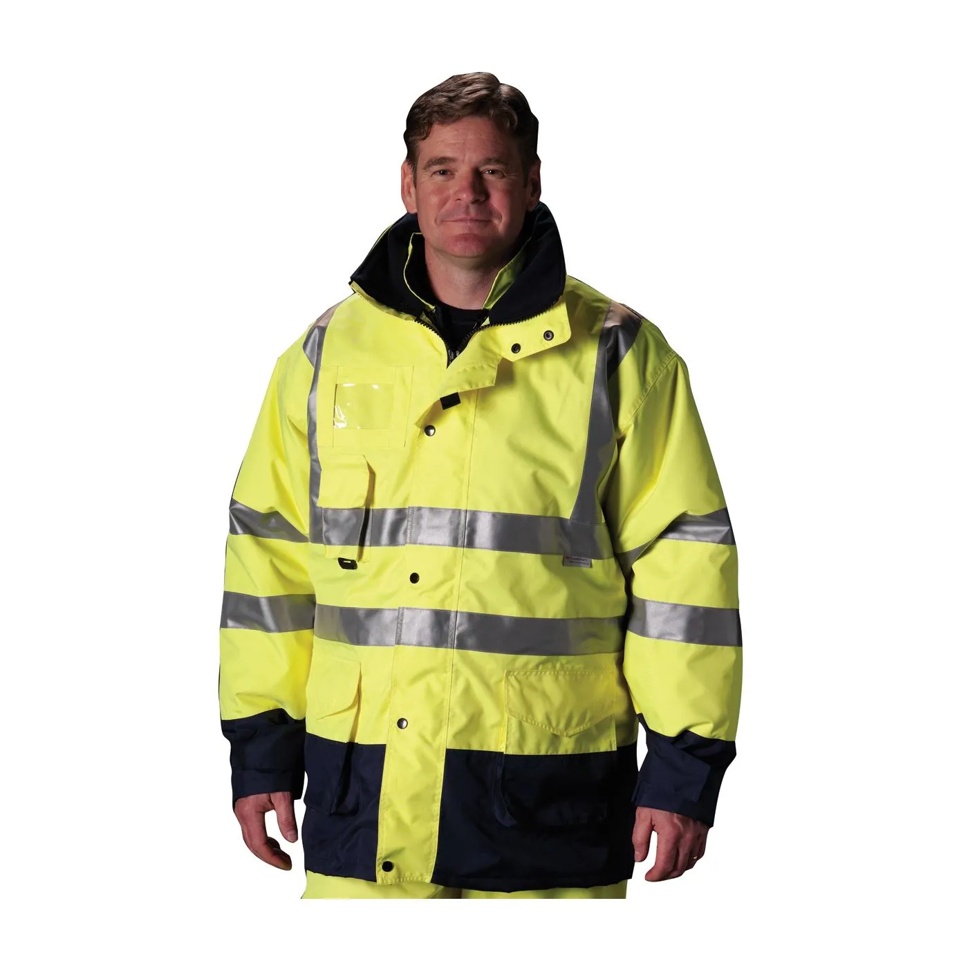 PIP ANSI TYPE R CLASS 3 ALL CONDITIONS 7 IN 1 COAT CLASS 2 INNER JACKET AND VEST COMBINATION Yellow 1 EA