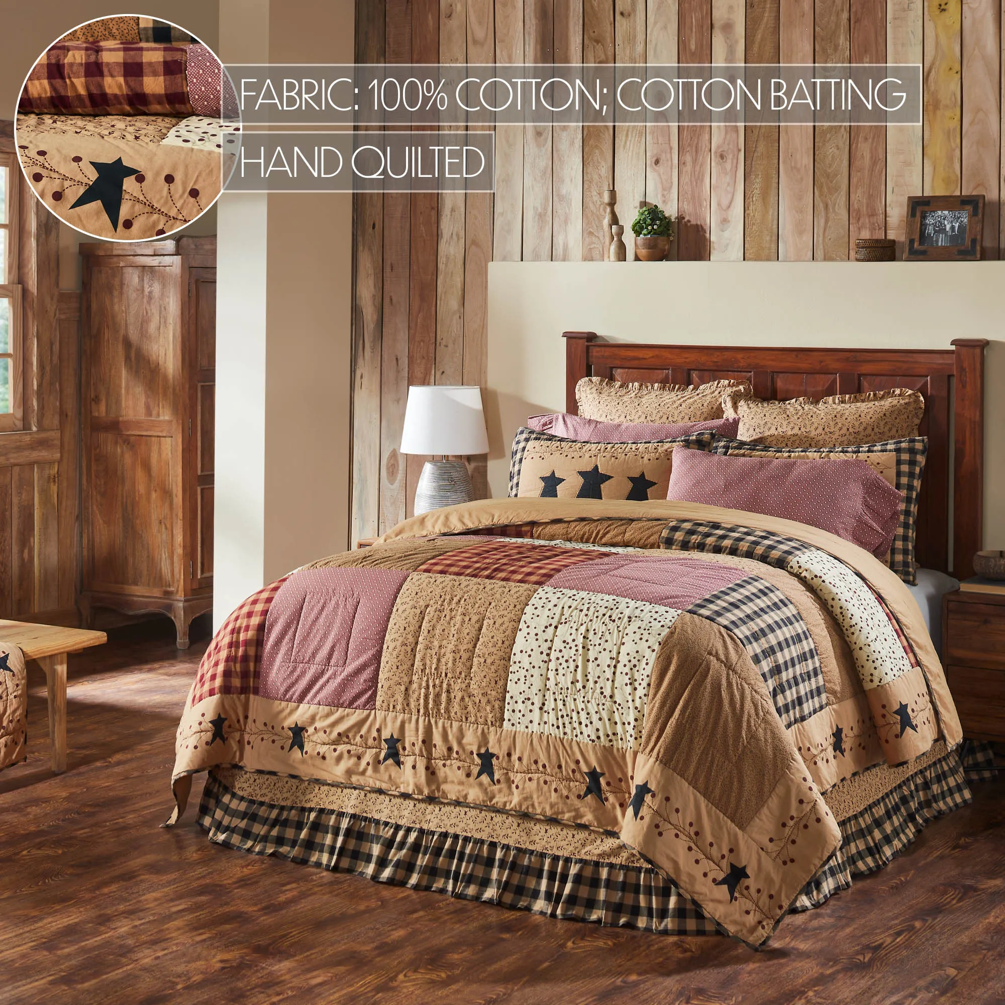 Pip Vinestar King Quilt 106Wx97L