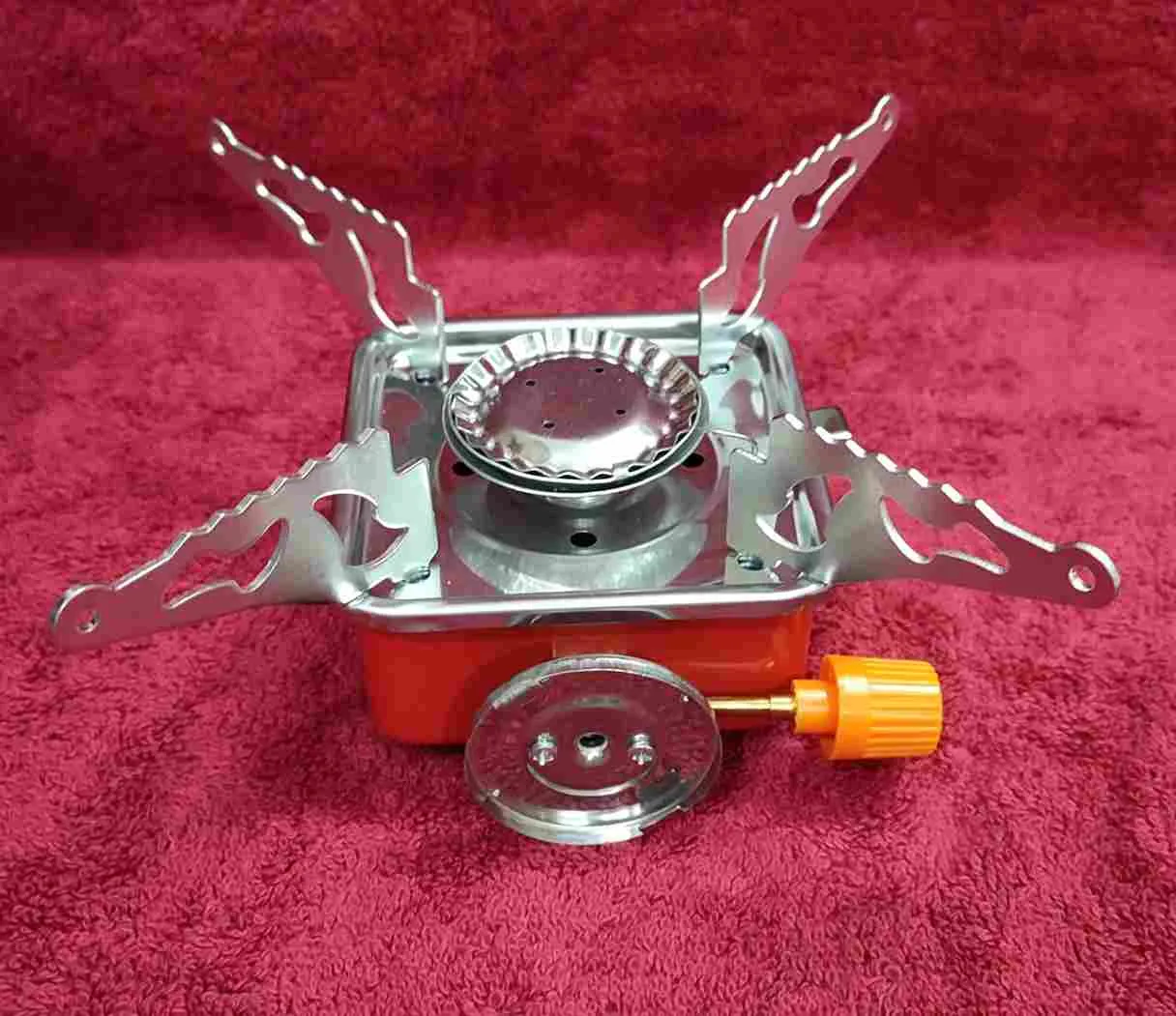 PORTABLE RETRACTABLE MINI PICNIC/CAMPING STOVE WITH A BUTANE BOTTLE