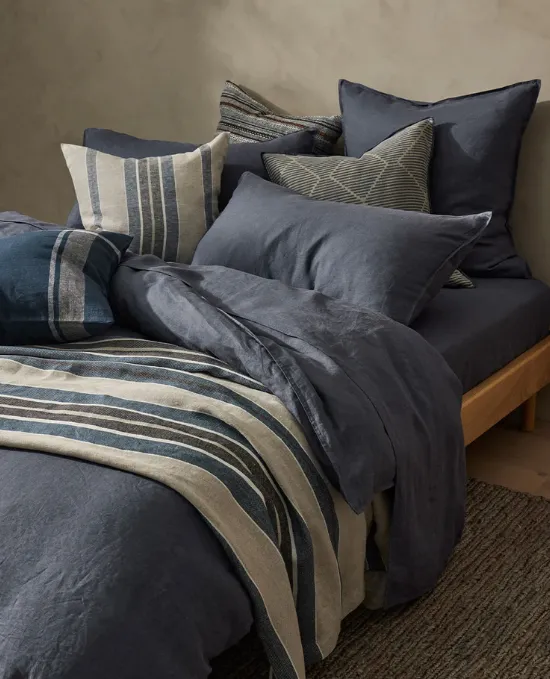 Ravello Bed Linen - Denim