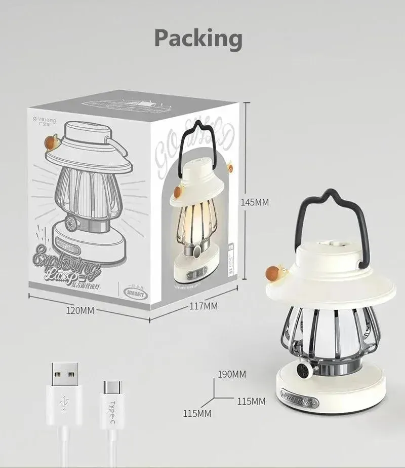 Retro USB Touch Dimming LED Lantern