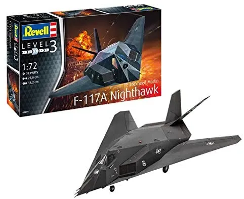 Revell F-117A Nighthawk Stealth Fighter - 1:72 Scale