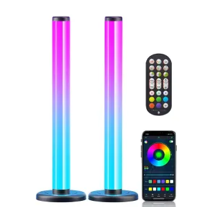 RGB Ambient Lamp, LED TV Backlight, 16 Million Colours, Gaming Lamp Sync with Music and App, LED Ambient Light for TV, PC, Gaming, Decoration (Pack of 2)