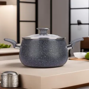 USHA SHRIRAM Non Stick Biryani Handi (3L) | Casserole with Lid | Aluminium Handi For Cooking | Biryani Pot | Cook N Serve Pot With Lid | Gas & Induction Handi | Cooking Handi Pot