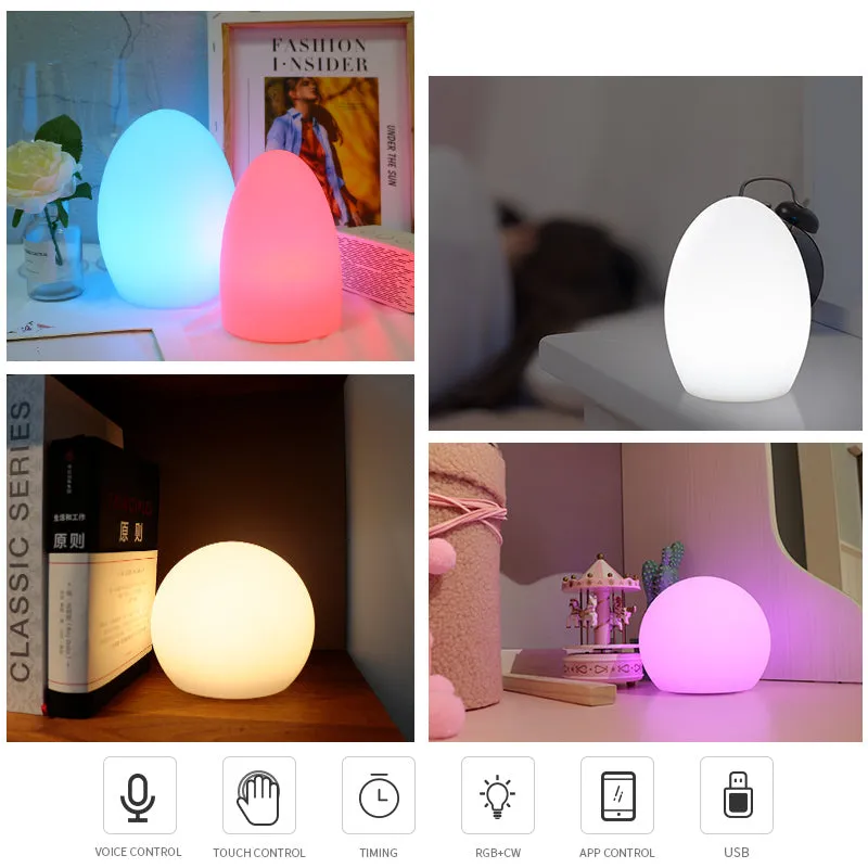 WiFi Smart Table Lamp Voice Control by Alexa & Google Home Hand Touch Light LED Controlled by APP