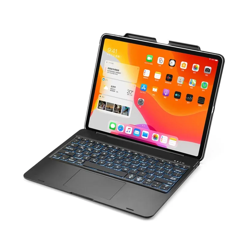 Wireless Backlit Keyboard iPad Holder Case